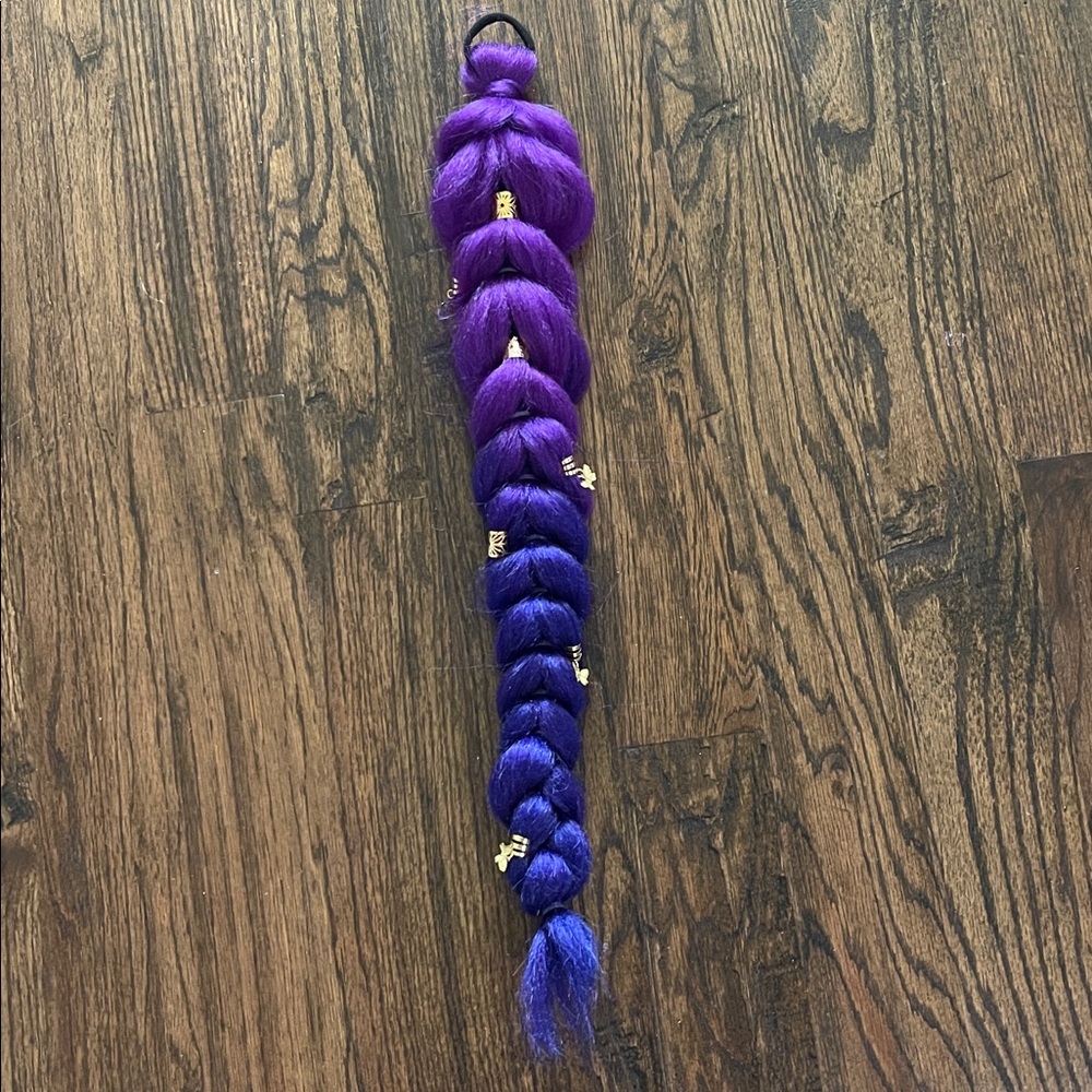 Kpop Demon Hunters Rumi Braid - Purple Ombre with Charm
